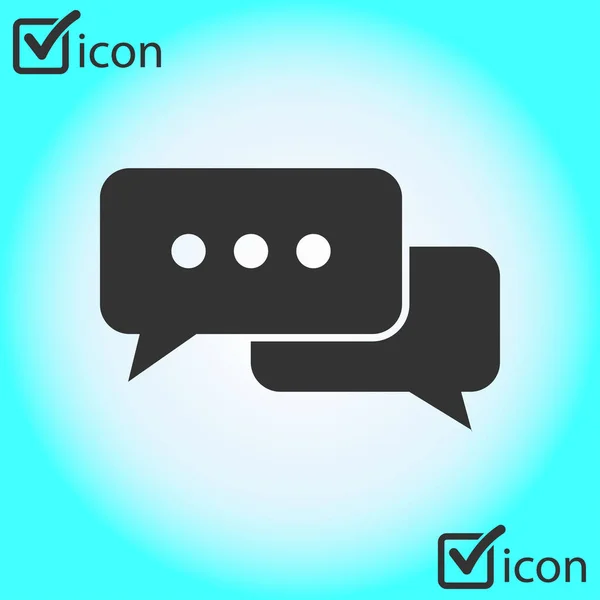Icon Der Dialogvektorabbildung — Stockvektor