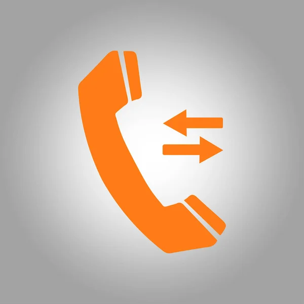 Telefoonpictogram Platte Ontwerpstijl Vector Eps — Stockvector