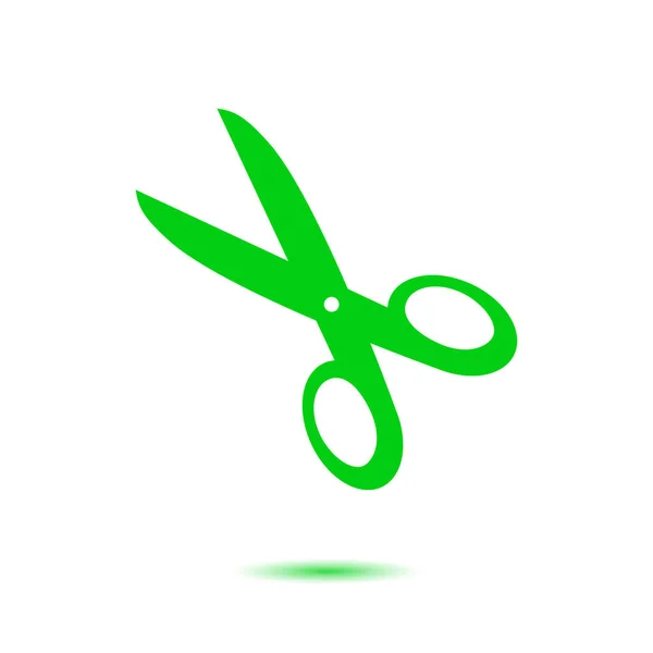 Scissors Icon Mark Cut Here Flat Design — Stock Vector