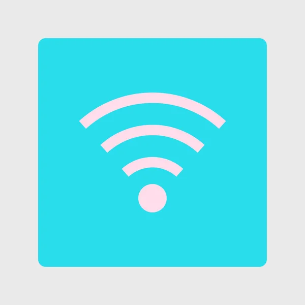 Wifi のシンボル ベクトルのワイヤレス ネットワーク アイコン フラットなデザイン — ストックベクタ