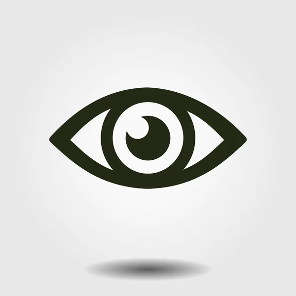 Значок Глаза Плоский Дизайн — стоковый вектор