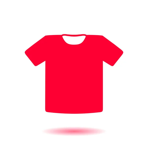 Shirt Teken Pictogram Kleding Symbool Platte Ontwerpstijl — Stockvector