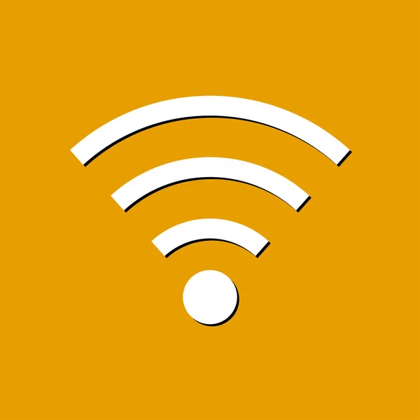 Wifi Symbol Vektorsymbol Für Drahtlose Netzwerke Flache Bauweise — Stockvektor