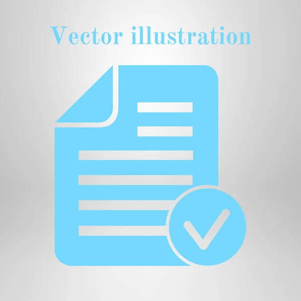 Documento Con Icono — Vector de stock