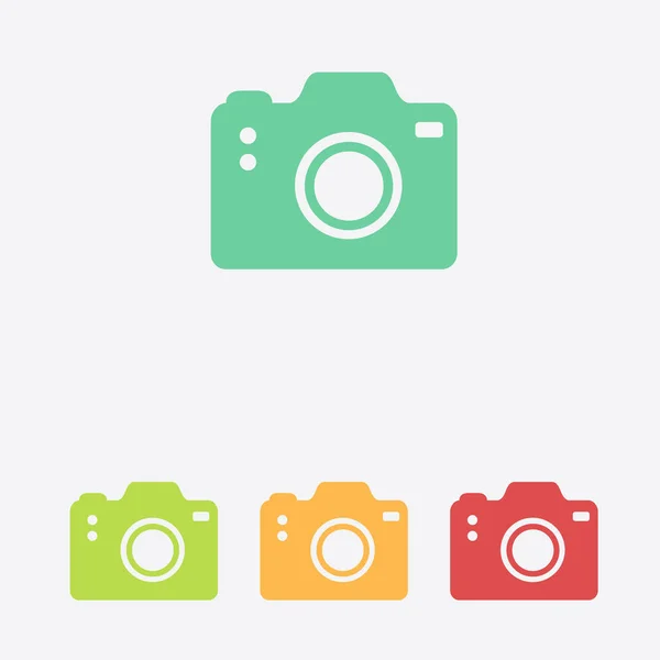 Foto Camera Symbool Pictogram Met Teken Voor Dslr Camera Digitale — Stockvector