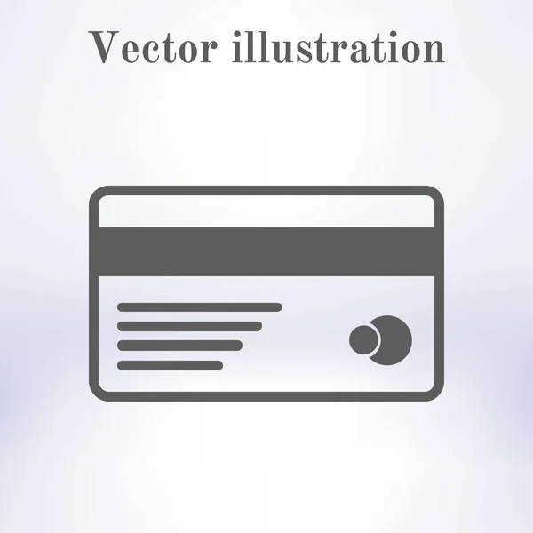 Vector Credit Card Icon Flat Design Style Eps — Stock Vector