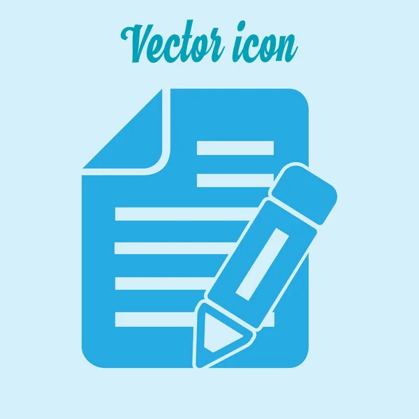 Ícone Documento Ilustração Vetorial — Vetor de Stock