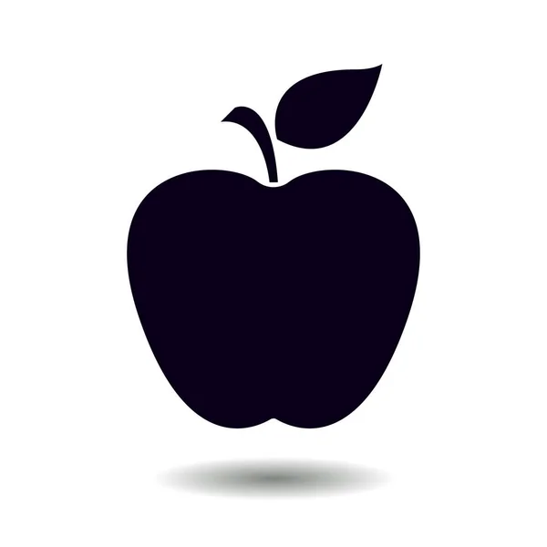 Apple Ikonen Enkla Vektorillustration — Stock vektor