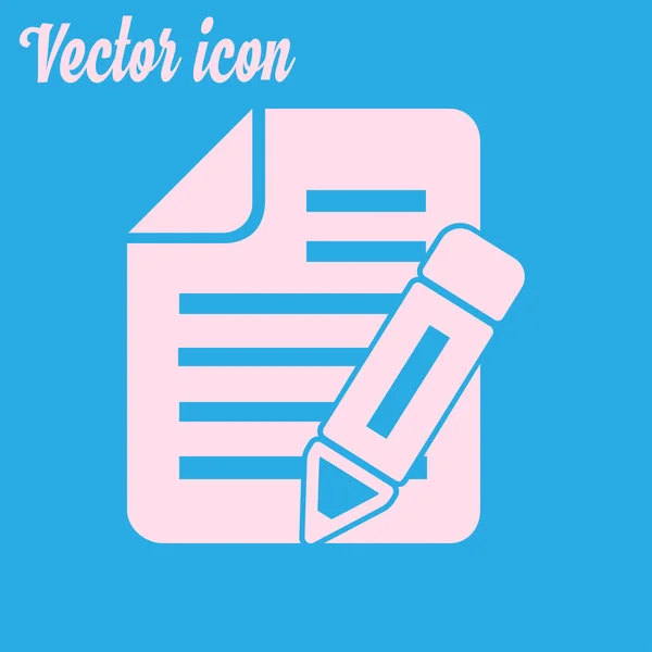 Dokument Symbol Vektorillustration — Stockvektor