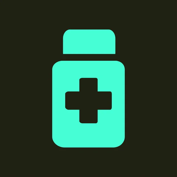 Drugs Sign Icon Pack Pills Flat Design Style Vector Eps — Stock Vector