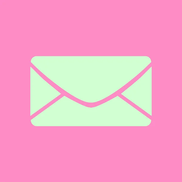 Plochý Ikona Dopisu Ikona Pošta Však — Stockový vektor