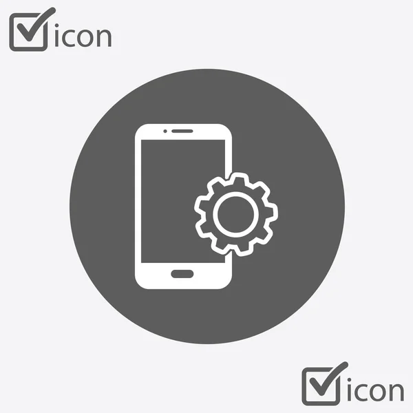 Icono Servicios Teléfono Inteligente Soporte Para Usuarios Móviles — Vector de stock