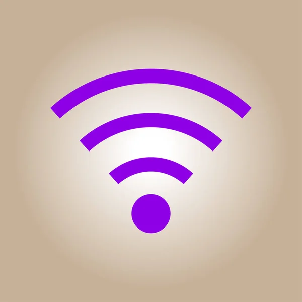Wifi Symbol Vector Wireless Network Icon Flat Design — Stock Vector