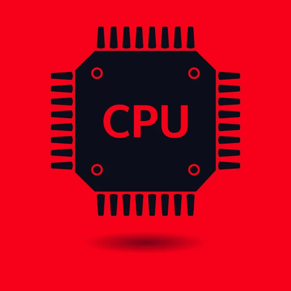 Icona Del Circuito Stampato Schema Tecnologico Simbolo Quadrato Stile Design — Vettoriale Stock