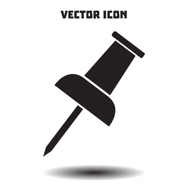 Icono Pin Empuje Vector Eps — Archivo Imágenes Vectoriales