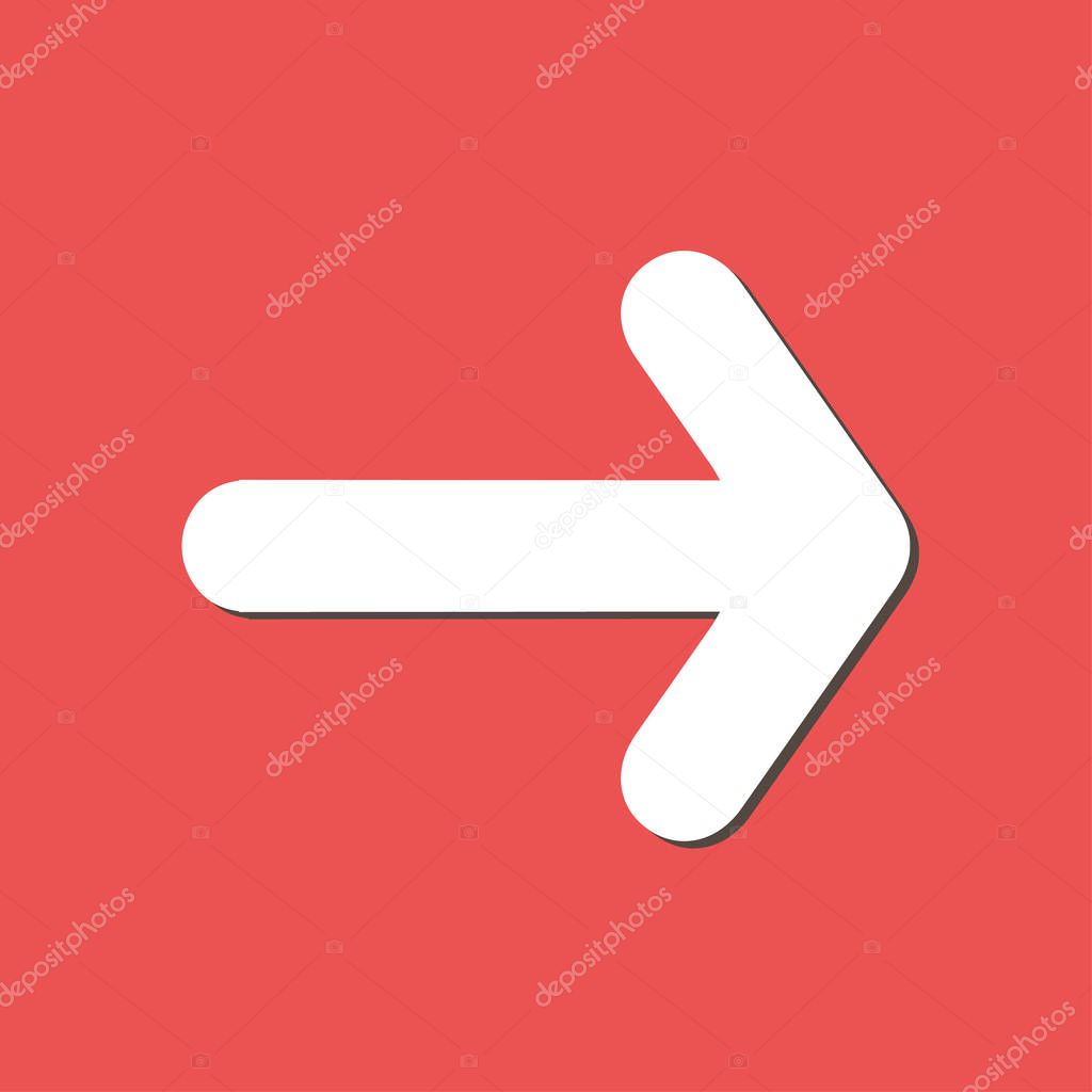 Arrow icon. Vector illustration