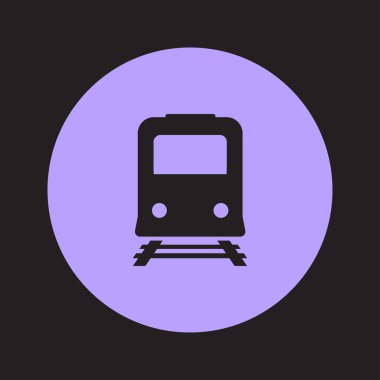 Tren simgesi. Metro erkek. Tren istasyonu işareti.