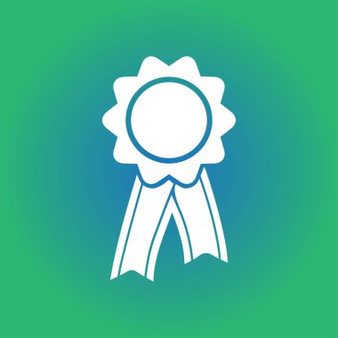  Kurdele simgesi ile rozet. Ödülü rozet şerit erkek ile.