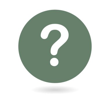 Soru işareti simgesi. Yardım sembolü. SSS işareti. Düz tasarım tarzı. EPS 10.