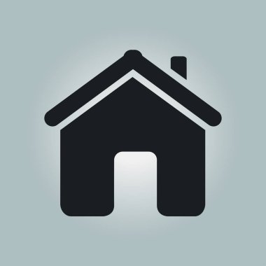Düz stil vektör ev simgesini