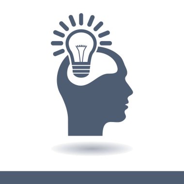 Yaratıcı fikirler ampul kavramı. Fikirler simgesi.