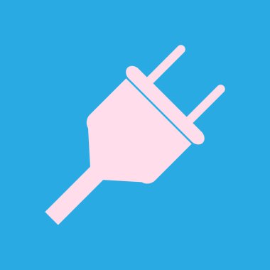 Vektör elektrik dolgu ağı düz simgesi.