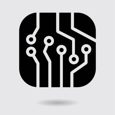 Mikroçip işareti simgesi.