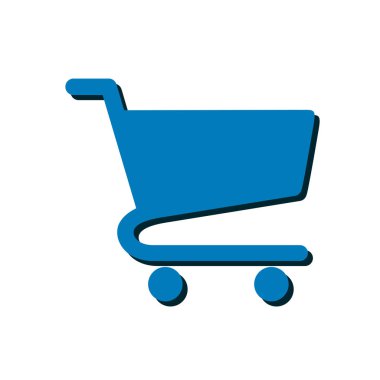 grafik alışveriş düz simgesi