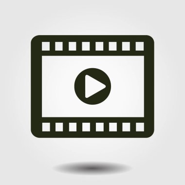 video simgesi. düz tasarım stili. vektör eps 10.