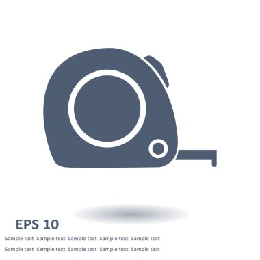  Mezura simgesi. Rulet inşaat erkek.