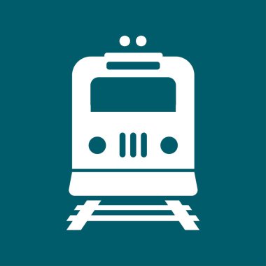 Tren simgesi. Metro erkek. Tren istasyonu işareti.