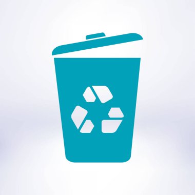 çöp kutusu simgesini, vektör eps10 çizim 