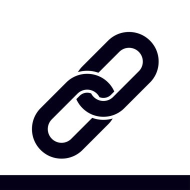 Bağlantı tek simge. Zincir bağlantı erkek.