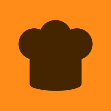 Chef şapka işareti simgesi. Şapka pişirme sembolü.