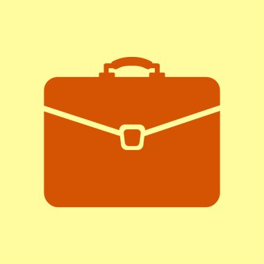 Evrak çantası ikonu, vektör illüstrasyonu. düz tasarım biçimi 