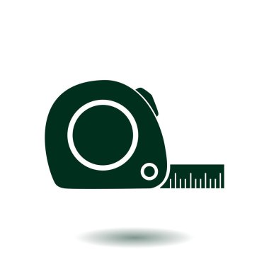  Mezura simgesi. Rulet inşaat erkek.