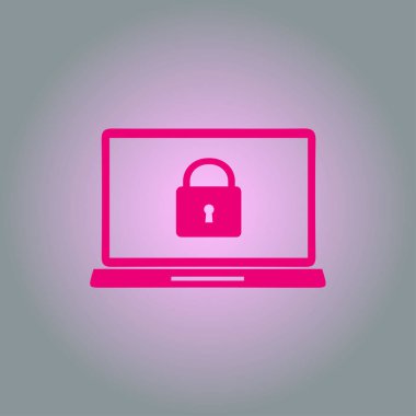 İnternet güvenliği konsepti ikonu. Tanımlama ve koruma simgesi.