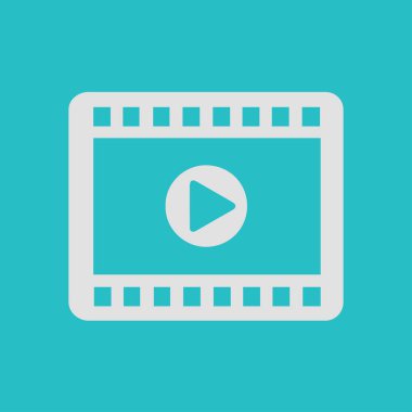 video simgesi. düz tasarım stili. vektör eps 10.