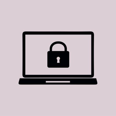 İnternet güvenliği konsepti ikonu. Tanımlama ve koruma simgesi.