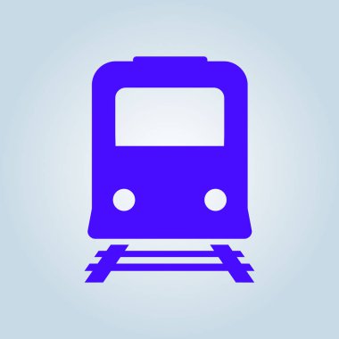 Tren simgesi. Metro erkek. Tren istasyonu işareti.