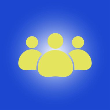 Takım iş simgesi. Ofis çalışanları ve iş takım.