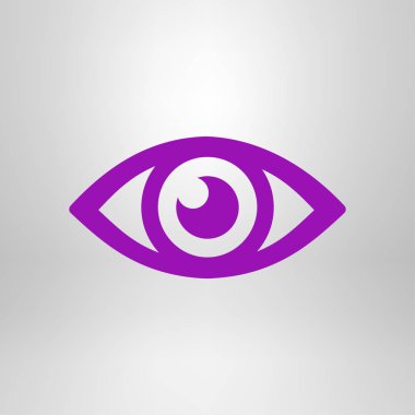 Göz simgesini. Düz tasarım stili.