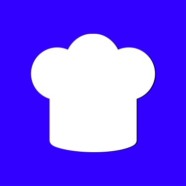 Chef şapka işareti simgesi. Şapka pişirme sembolü.