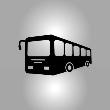 otobüs işareti simgesi. toplu taşıma sembolü.