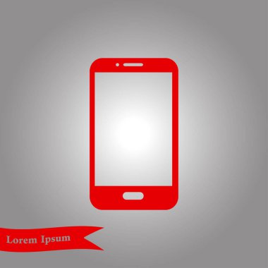 Smartphone kutsal kişilerin resmi, vektör çizim vektör çizim 