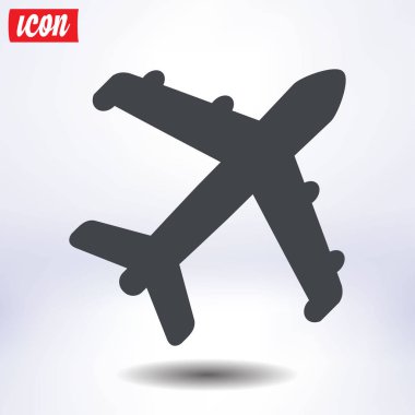 Uçak simgesi. Seyahat erkek. Alt yazıyı uçaktan uçak.