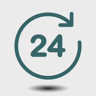 Saat saat etrafında bir gün simgesini açın..