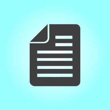 belge simgesi. vektör illüstrasyonu