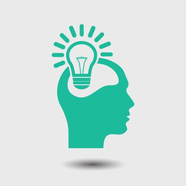 Yaratıcı fikirler ampul kavramı. Fikirler simgesi.