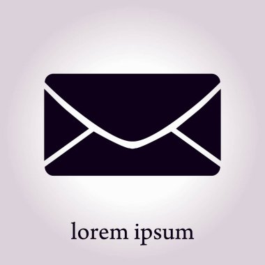Düz simgesi mektup. Posta simgesini. 